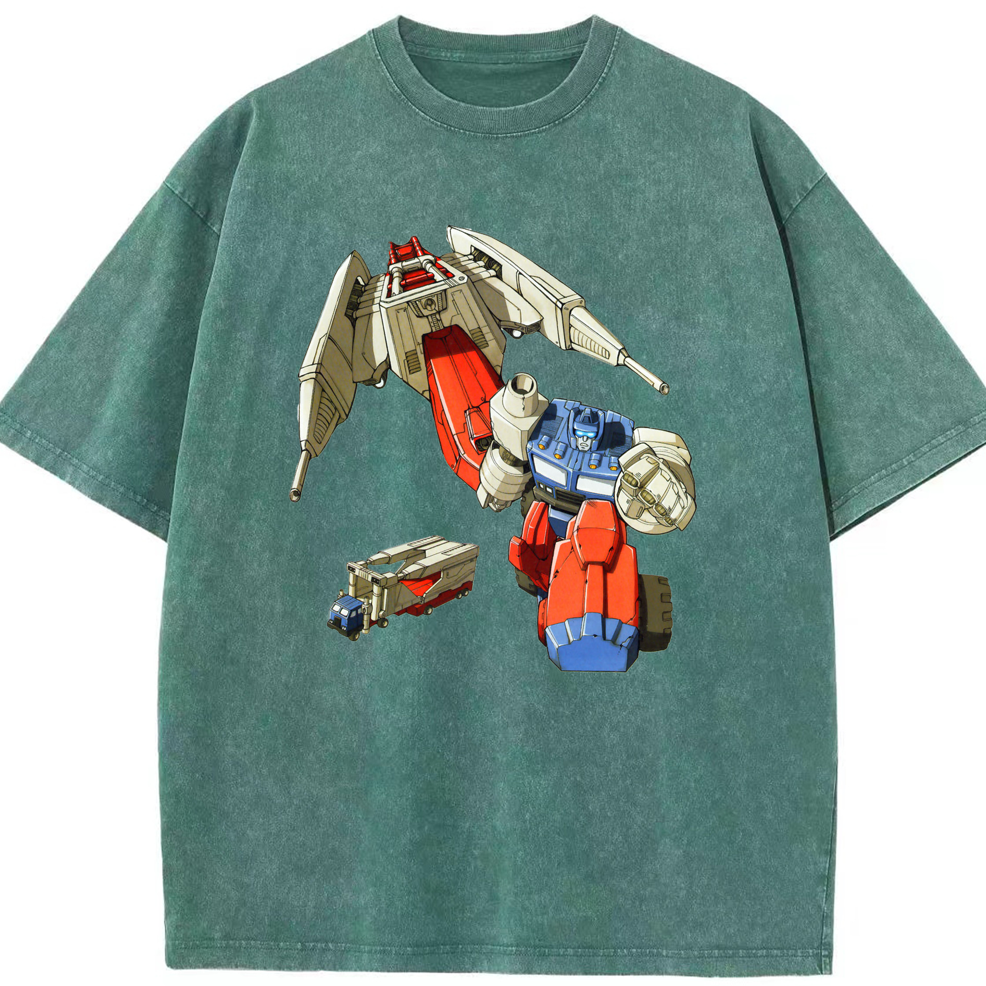 （画像用）  綿100% ヴィンテージ風 半袖Tシャツ（フロントプリント）